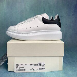Alexander McQueen Black and White Leather Sneakers